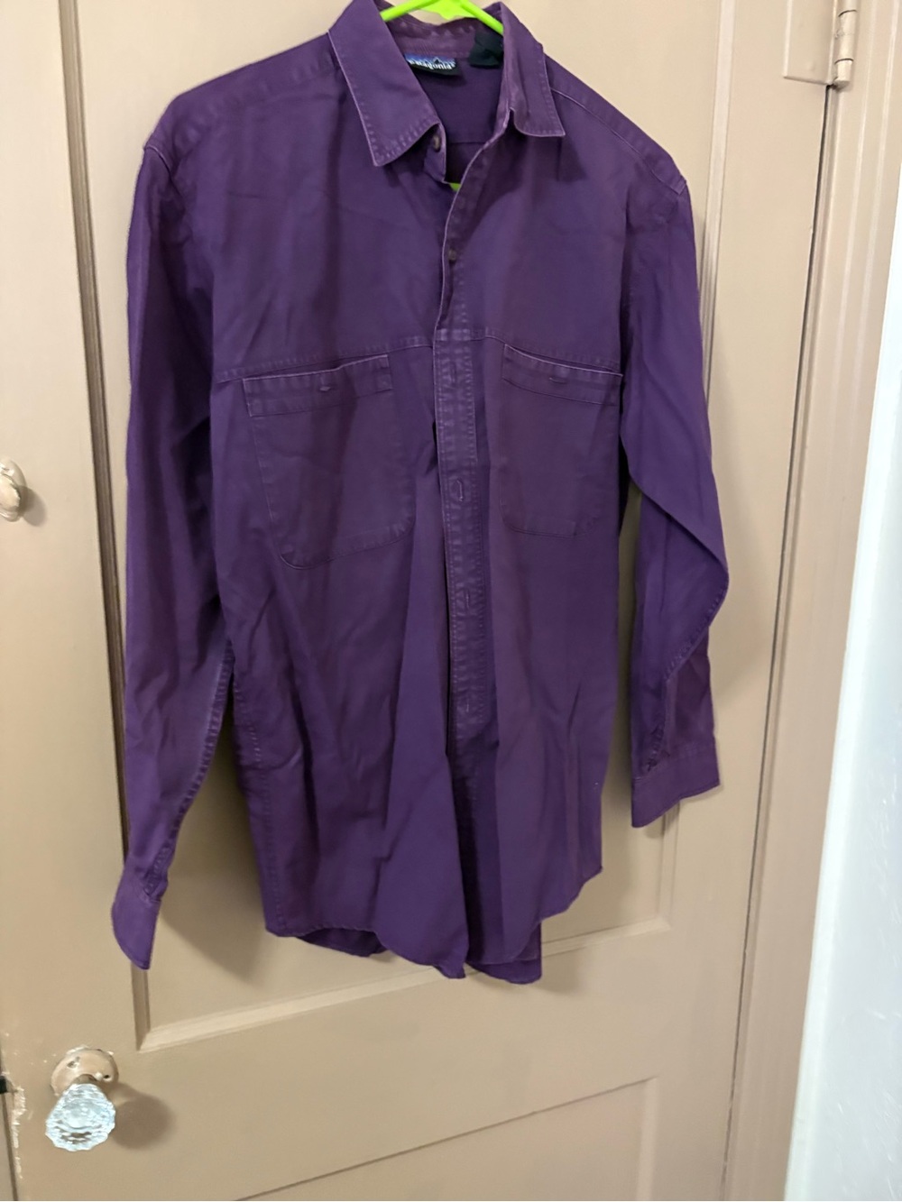 Vtg Patagonia Men’s Canvas Button Down Work Shirt Long Sleeve 100% Cotton- Small